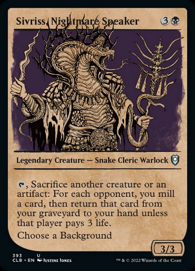 Sivriss, Nightmare Speaker (Showcase) [Commander Legends: Battle for Baldur's Gate] | Rock City Comics