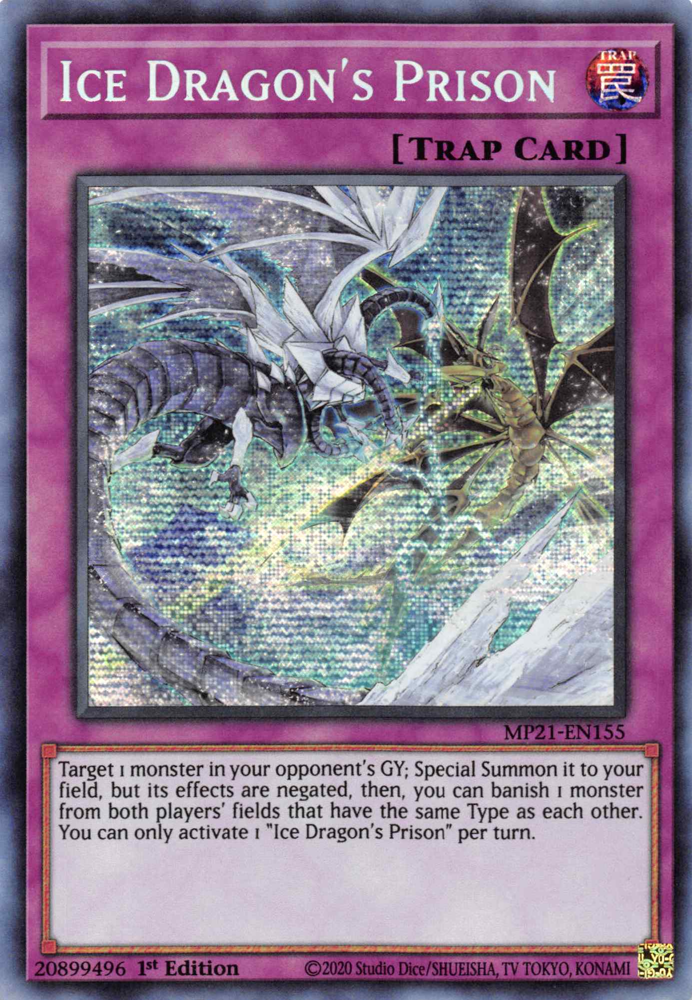 Ice Dragon's Prison [MP21-EN155] Prismatic Secret Rare | Rock City Comics