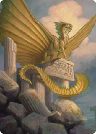 Ancient Gold Dragon Art Card (05) [Commander Legends: Battle for Baldur's Gate Art Series] | Rock City Comics