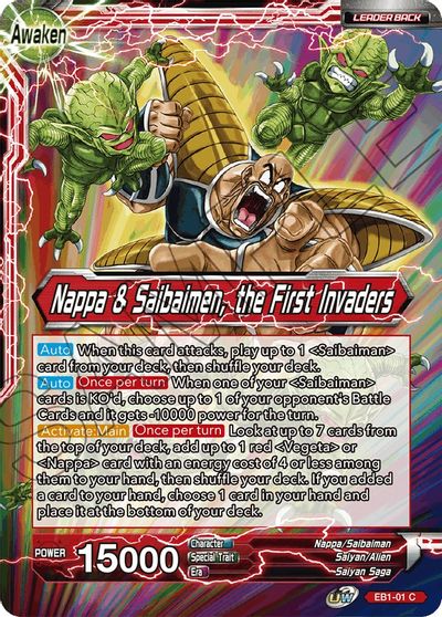 Nappa // Nappa & Saibaimen, the First Invaders (EB1-01) [Battle Evolution Booster] | Rock City Comics