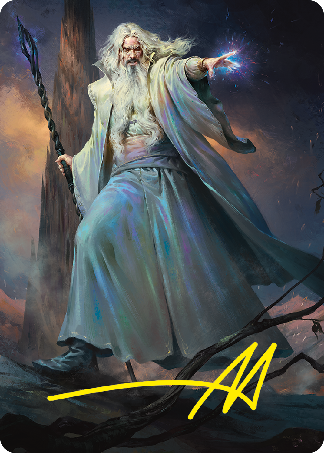 Saruman of Many Colors Art Card (Gold-Stamped Signature) [The Lord of the Rings: Tales of Middle-earth Art Series] | Rock City Comics