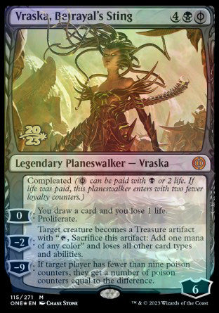 Vraska, Betrayal's Sting [Phyrexia: All Will Be One Prerelease Promos] | Rock City Comics