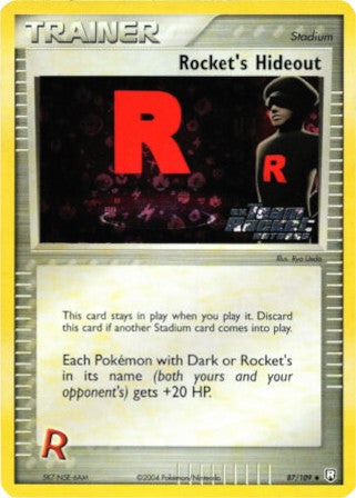 Rocket's Hideout (87/109) (Stamped) [EX: Team Rocket Returns] | Rock City Comics