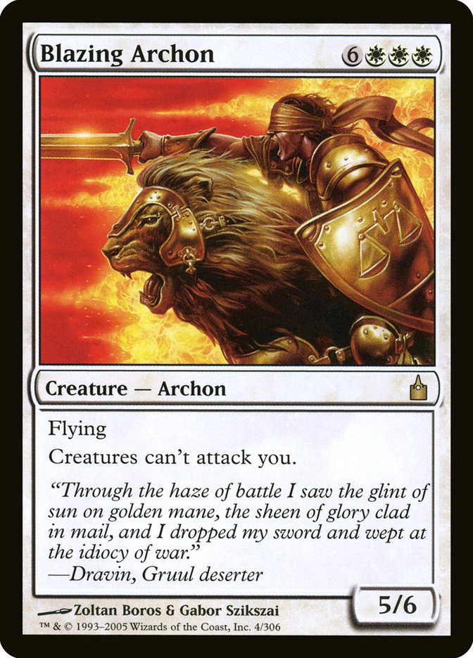 Blazing Archon [Ravnica: City of Guilds] | Rock City Comics