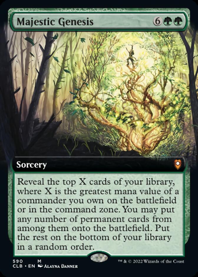 Majestic Genesis (Extended Art) [Commander Legends: Battle for Baldur's Gate] | Rock City Comics