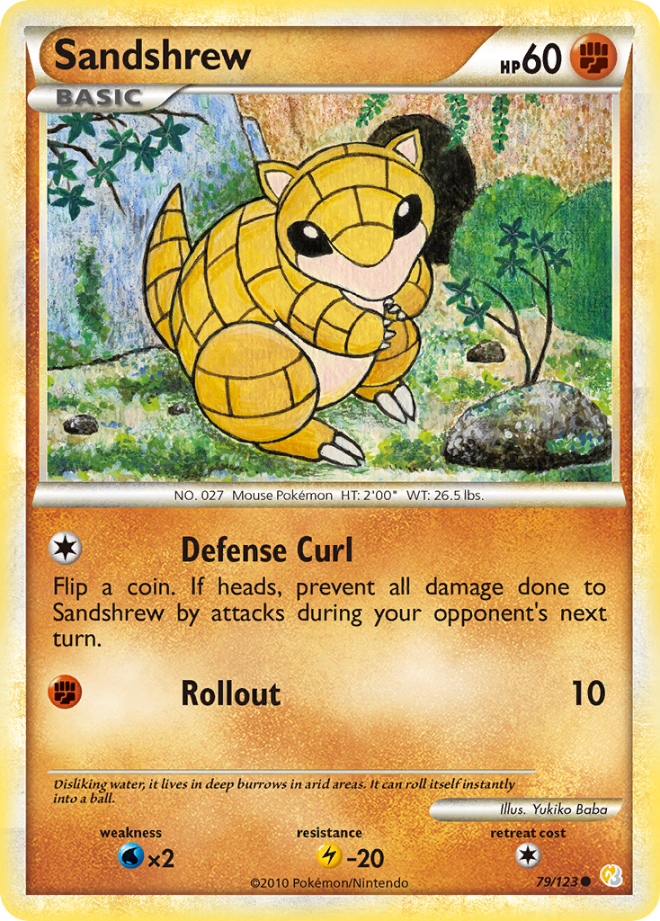 Sandshrew (79/123) [HeartGold & SoulSilver: Base Set] | Rock City Comics