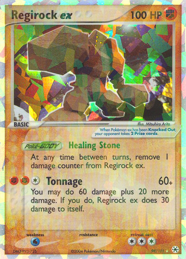 Regirock ex (98/101) [EX: Hidden Legends] | Rock City Comics