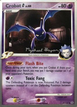 Crobat G LV.44 (47/127) (Happy Luck - Mychael Bryan) [World Championships 2010] | Rock City Comics