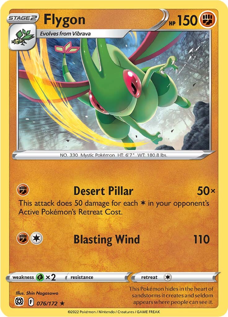 Flygon (076/172) [Sword & Shield: Brilliant Stars] | Rock City Comics