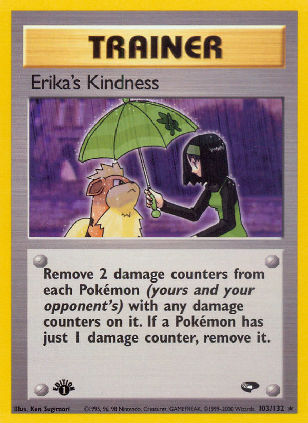 Erika's Kindness (103/132) [Gym Challenge 1st Edition] | Rock City Comics