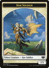 Kor Soldier // Pegasus Double-sided Token [Commander 2014 Tokens] | Rock City Comics