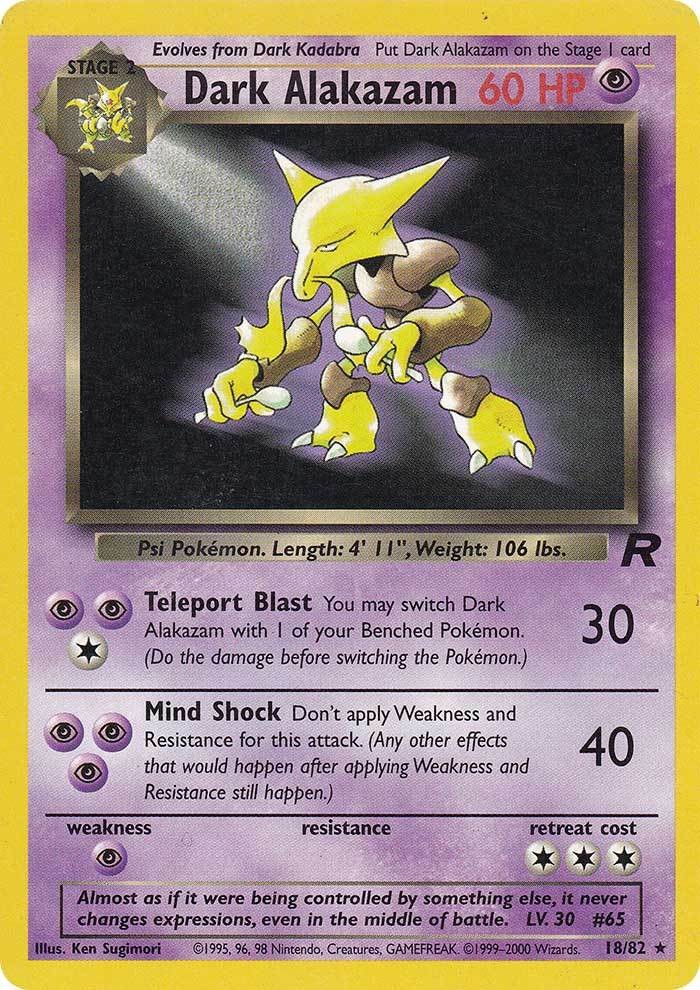 Dark Alakazam (18/82) [Team Rocket Unlimited] | Rock City Comics