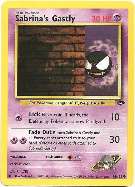 Sabrina's Gastly (96/132) [Gym Challenge Unlimited] | Rock City Comics