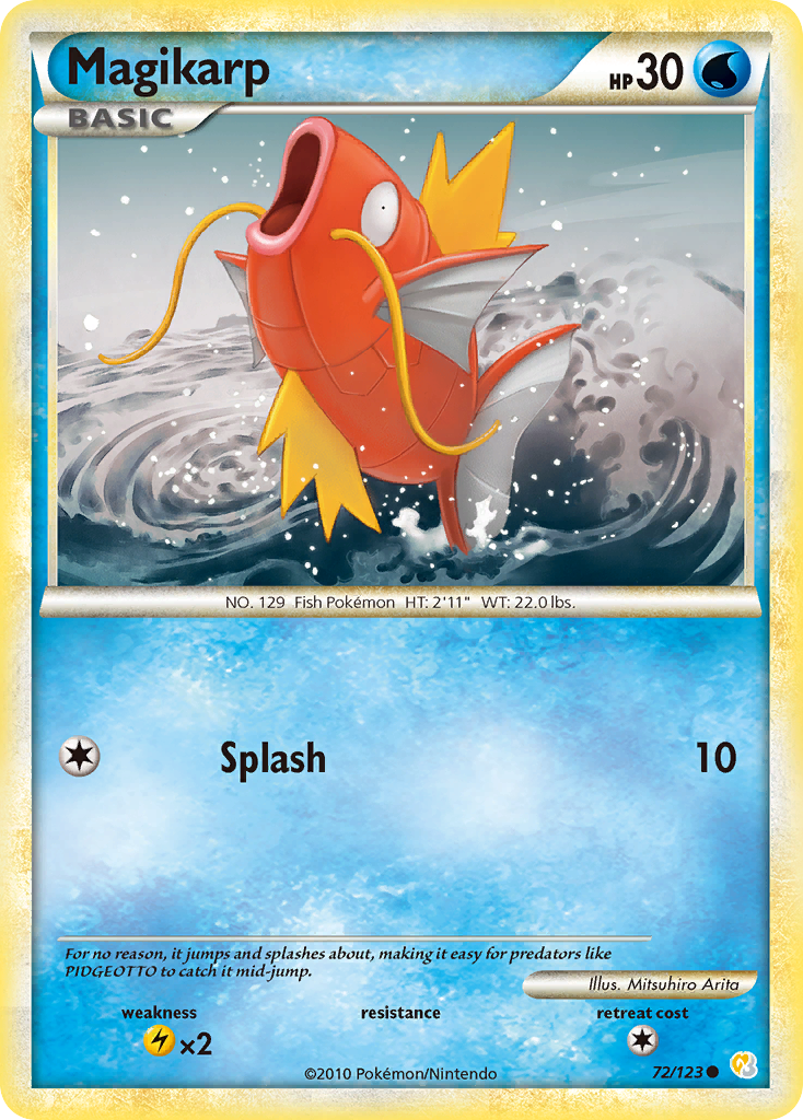 Magikarp (72/123) [HeartGold & SoulSilver: Base Set] | Rock City Comics