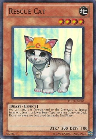 Rescue Cat [TU03-EN002] Super Rare | Rock City Comics