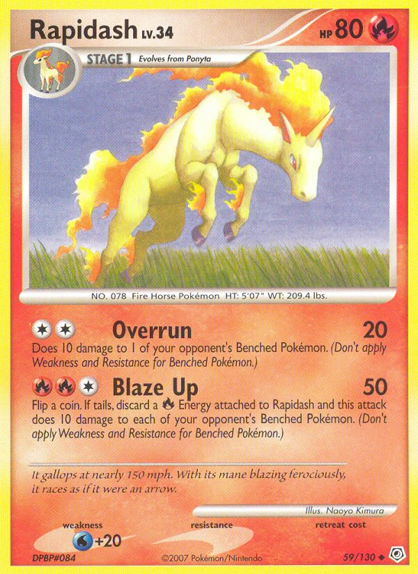 Rapidash (59/130) [Diamond & Pearl: Base Set] | Rock City Comics