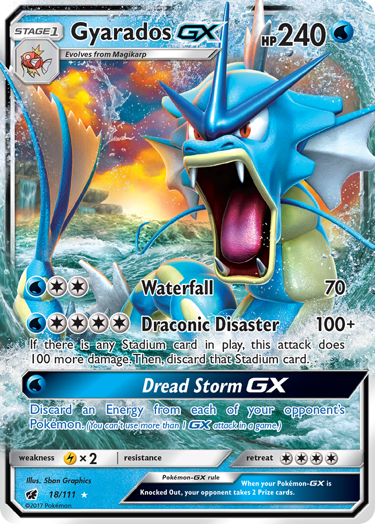 Gyarados GX (18/111) [Sun & Moon: Crimson Invasion] | Rock City Comics