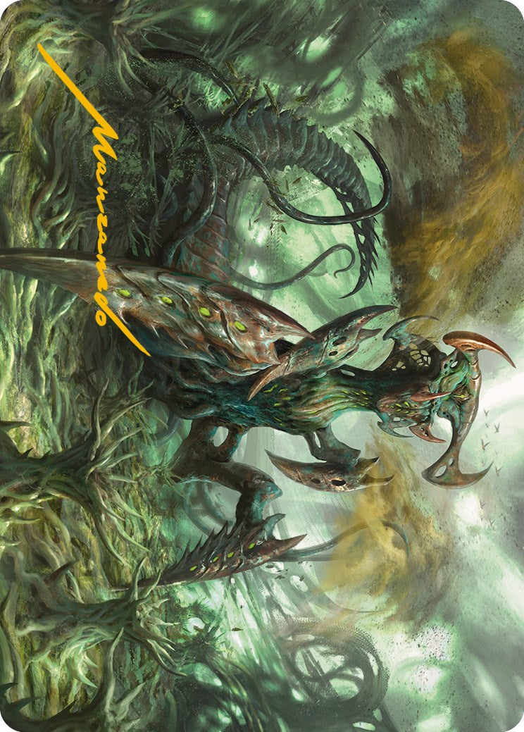 Zopandrel, Hunger Dominus Art Card (Gold-Stamped Signature) [Phyrexia: All Will Be One Art Series] | Rock City Comics