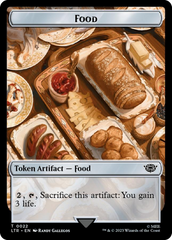 Smaug // Food (0022) Double-Sided Token (Surge Foil) [The Lord of the Rings: Tales of Middle-Earth Tokens] | Rock City Comics