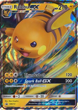 Raichu GX (SM213) (Jumbo Card) [Sun & Moon: Black Star Promos] | Rock City Comics