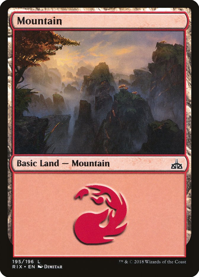 Mountain (195) [Rivals of Ixalan] | Rock City Comics