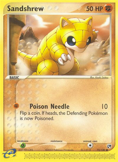 Sandshrew (75/100) [EX: Sandstorm] | Rock City Comics