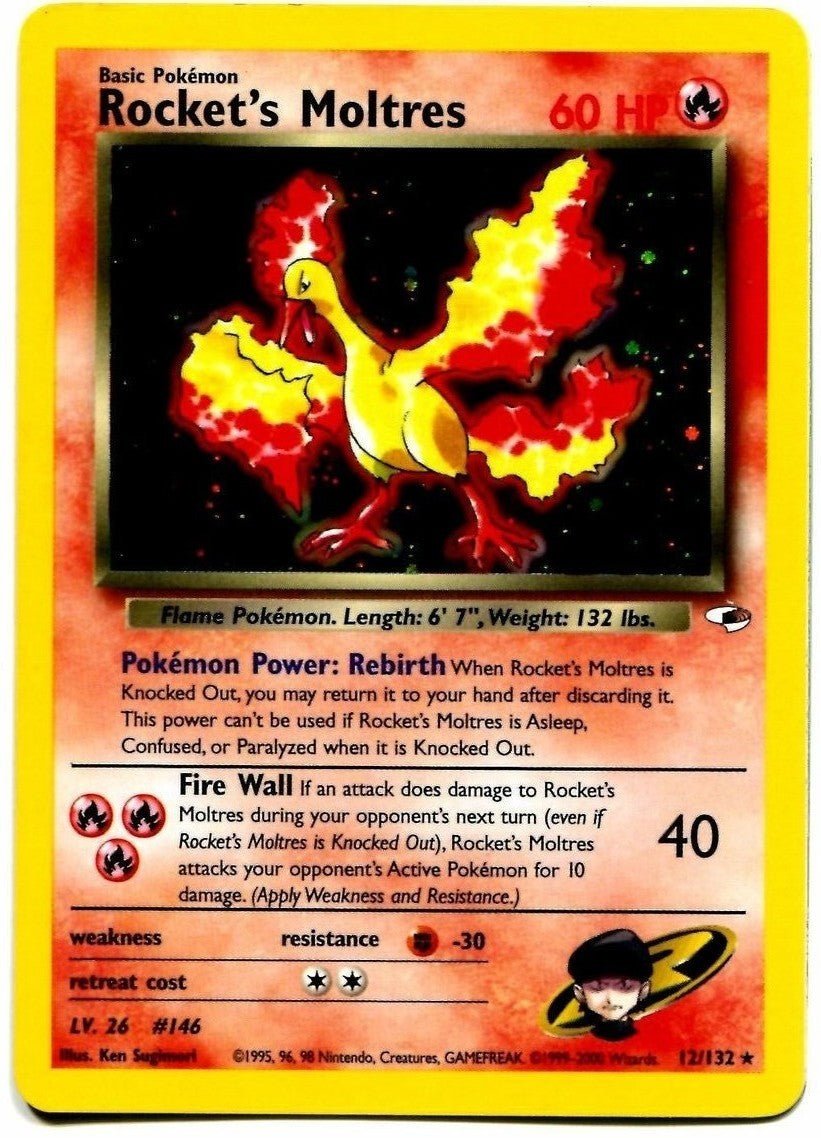 Rocket's Moltres (12/132) [Gym Heroes Unlimited] | Rock City Comics