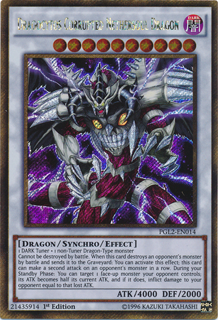 Dragocytos Corrupted Nethersoul Dragon [PGL2-EN014] Gold Secret Rare | Rock City Comics