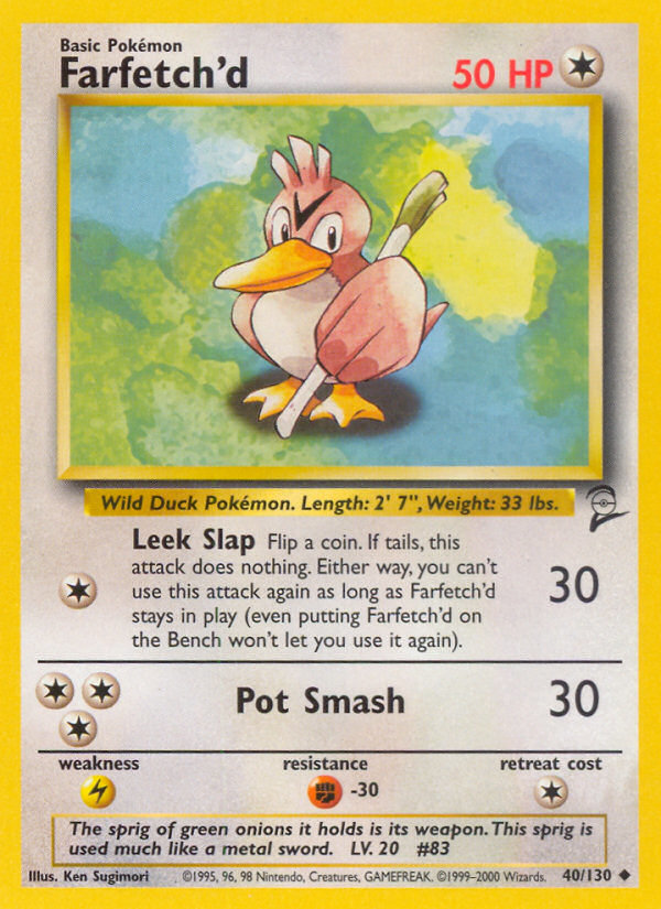 Farfetch'd (40/130) [Base Set 2] | Rock City Comics