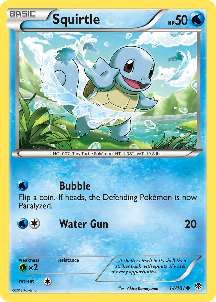 Squirtle (14/101) [Black & White: Plasma Blast] | Rock City Comics