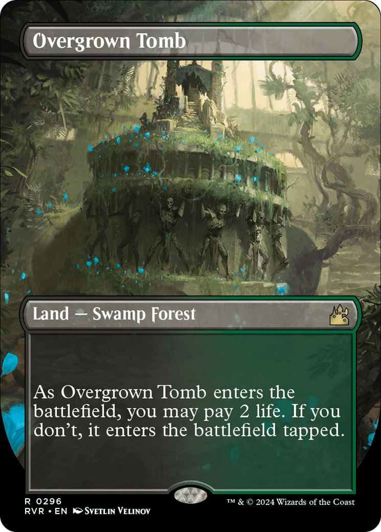 Overgrown Tomb (Borderless) [Ravnica Remastered] | Rock City Comics