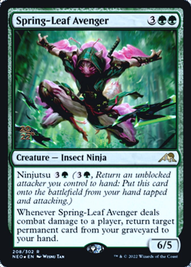 Spring-Leaf Avenger [Kamigawa: Neon Dynasty Prerelease Promos] | Rock City Comics