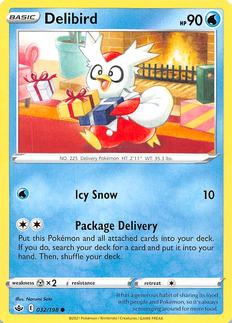 Delibird (032/198) [Sword & Shield: Chilling Reign] | Rock City Comics