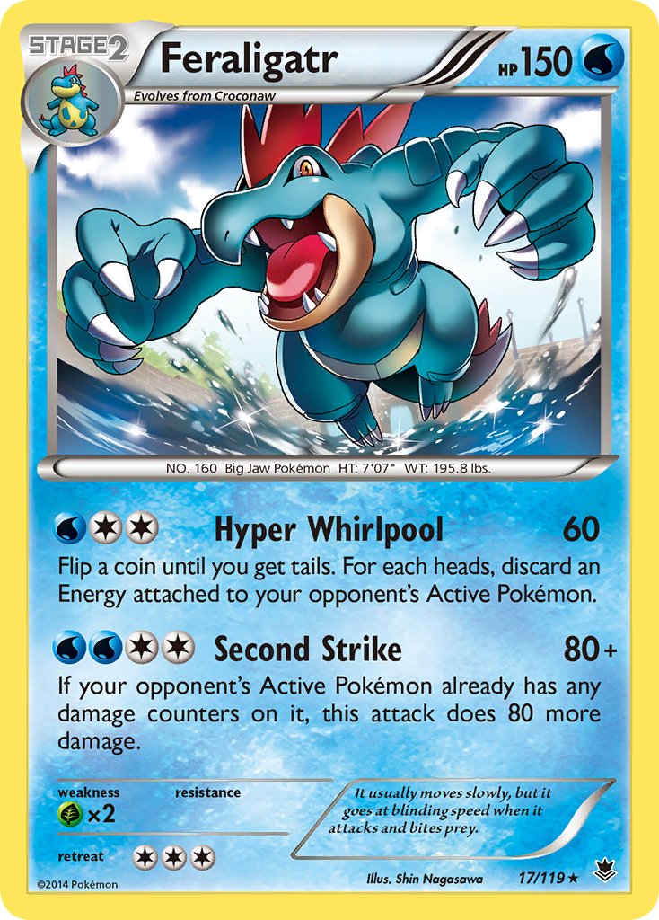 Feraligatr (17/119) (Theme Deck Exclusive) [XY: Phantom Forces] | Rock City Comics