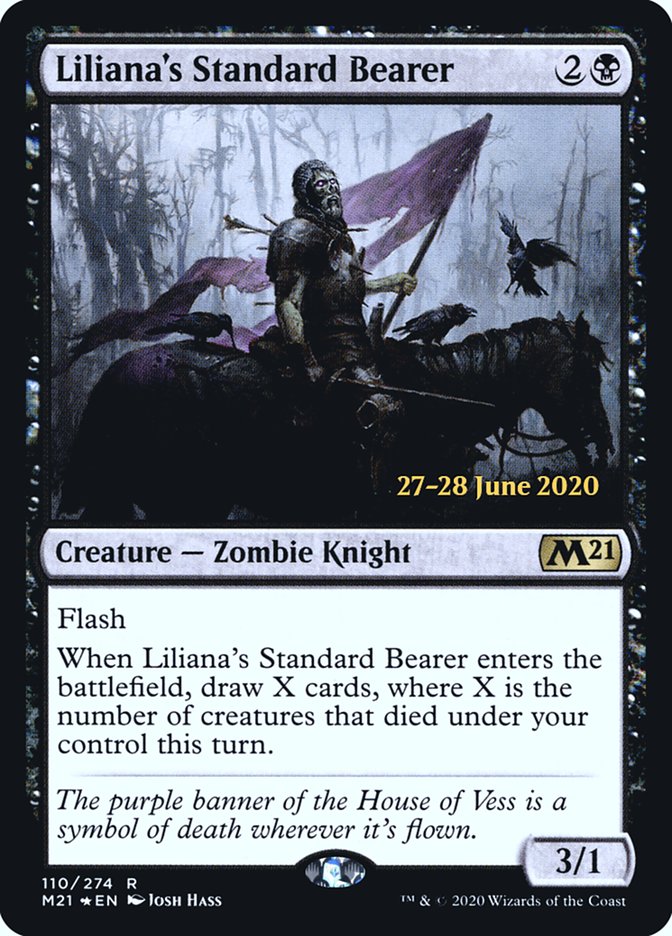 Liliana's Standard Bearer  [Core Set 2021 Prerelease Promos] | Rock City Comics