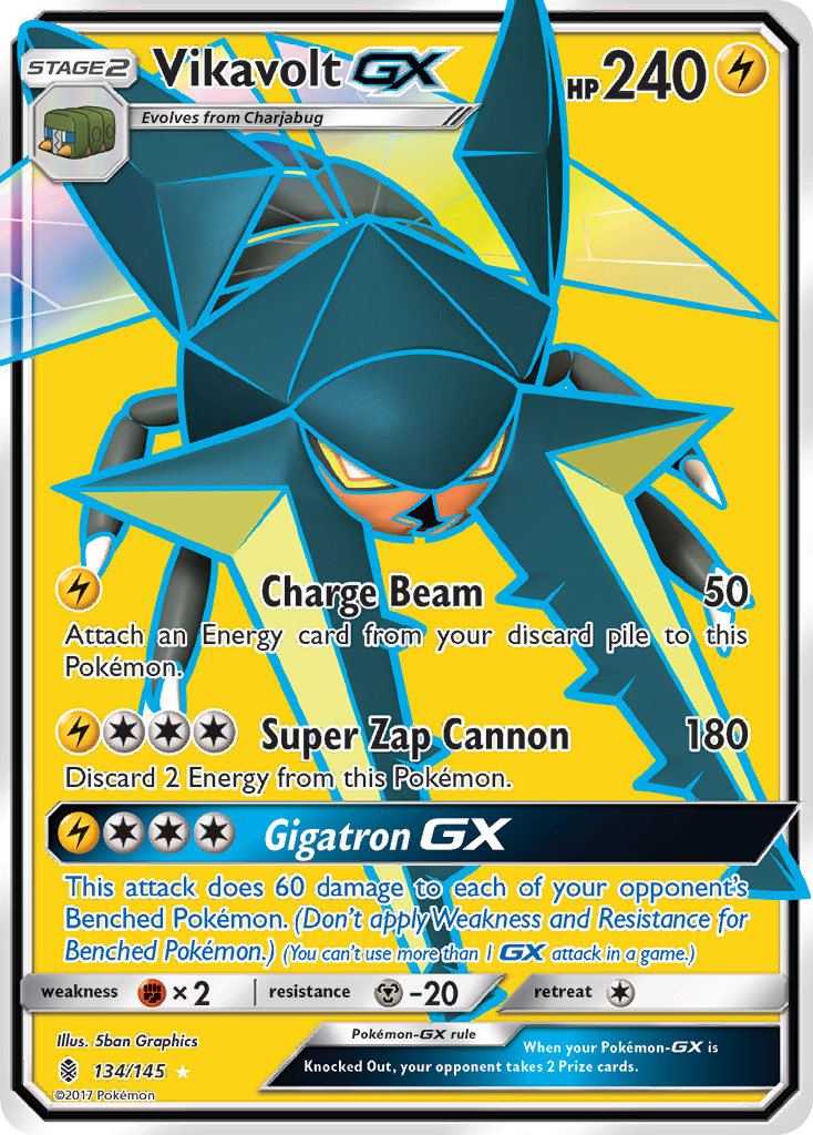 Vikavolt GX (134/145) [Sun & Moon: Guardians Rising] | Rock City Comics