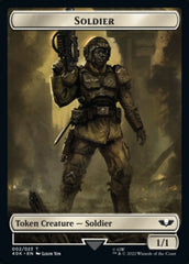 Soldier (002) // Zephyrim Double-sided Token (Surge Foil) [Universes Beyond: Warhammer 40,000 Tokens] | Rock City Comics