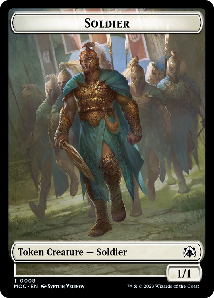 Soldier // Insect Double-Sided Token [March of the Machine Commander Tokens] | Rock City Comics