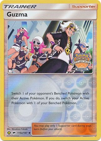 Guzma (115a/147) (Regional Championship Promo) [Sun & Moon: Burning Shadows] | Rock City Comics