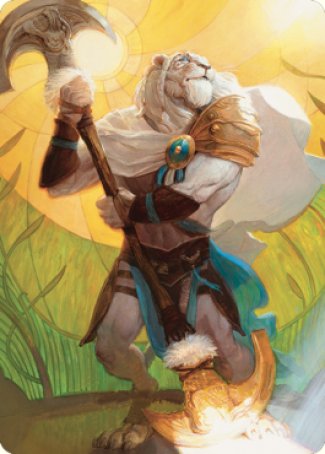 Ajani, Sleeper Agent Art Card [Dominaria United Art Series] | Rock City Comics