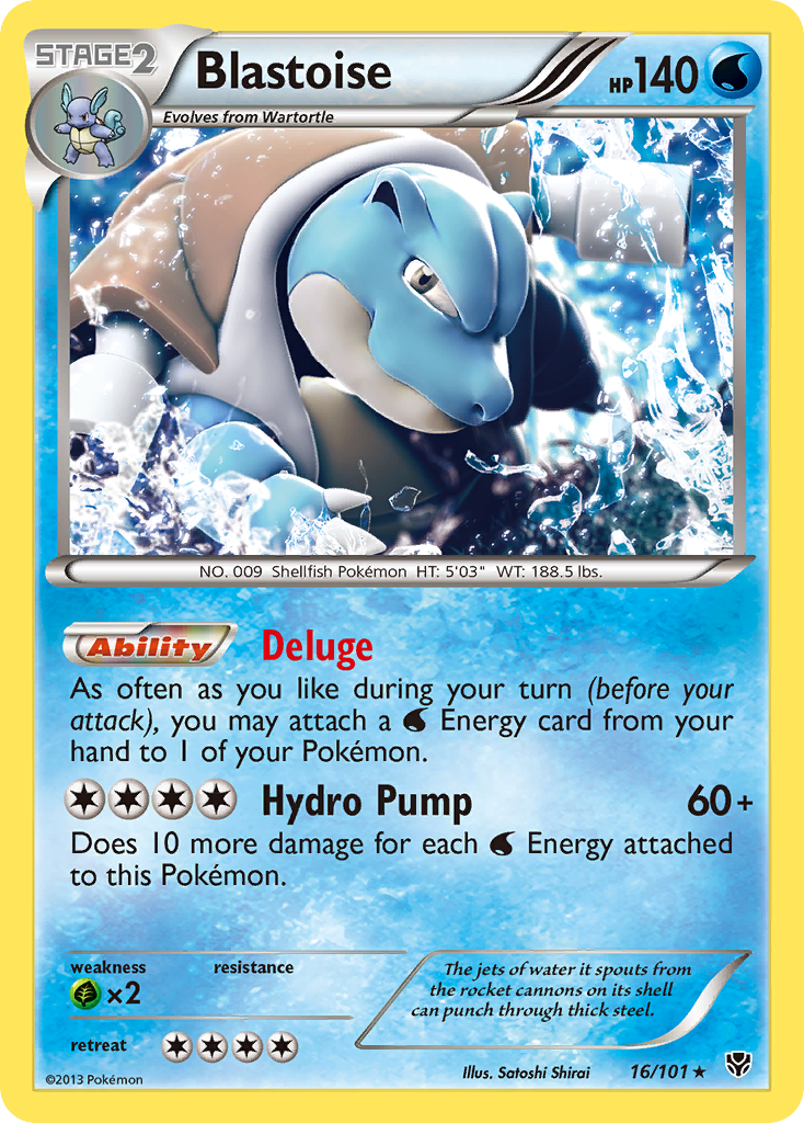 Blastoise (16/101) [Black & White: Plasma Blast] | Rock City Comics