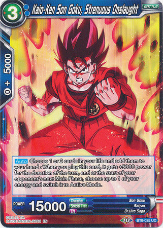 Kaio-Ken Son Goku, Strenuous Onslaught [BT8-025] | Rock City Comics