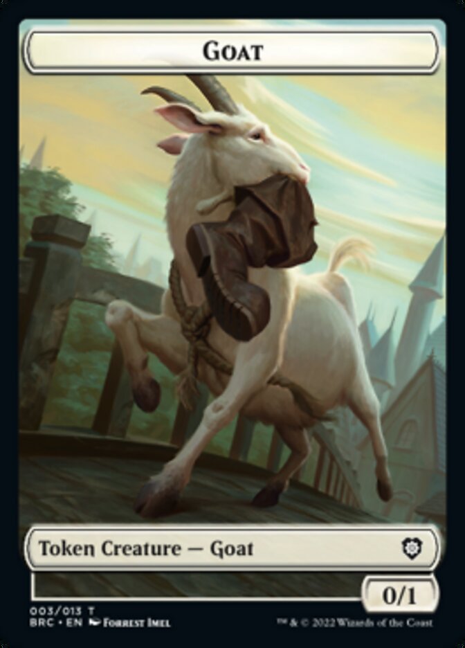 Construct (008) // Goat Double-Sided Token [The Brothers' War Commander Tokens] | Rock City Comics