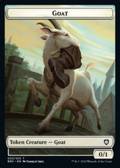 Construct (008) // Goat Double-Sided Token [The Brothers' War Commander Tokens] | Rock City Comics