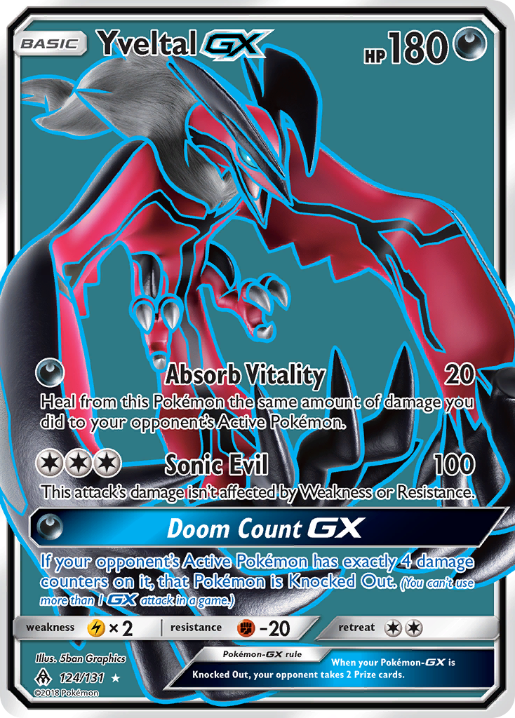 Yveltal GX (124/131) [Sun & Moon: Forbidden Light] | Rock City Comics