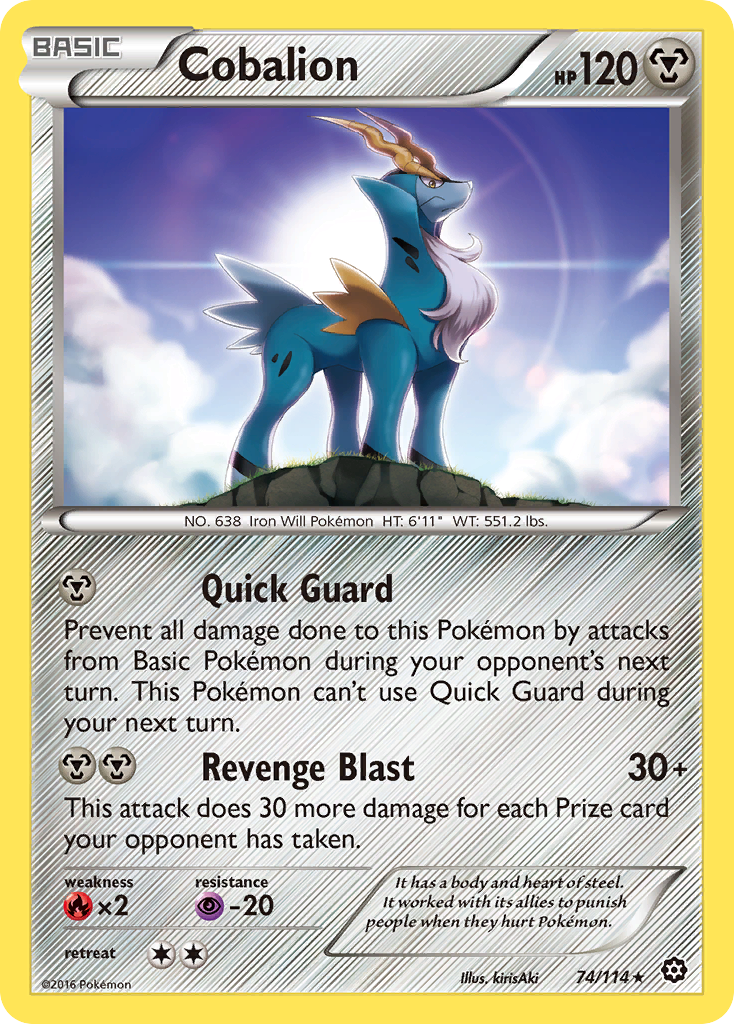 Cobalion (74/114) [XY: Steam Siege] | Rock City Comics