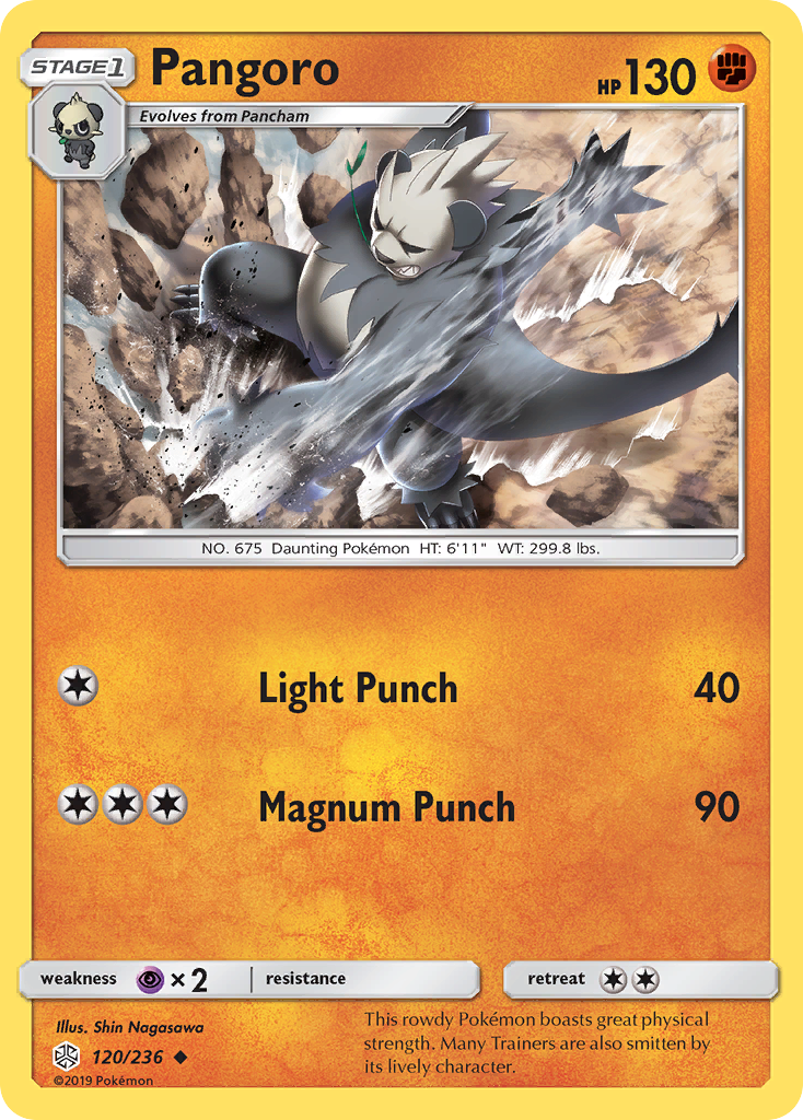 Pangoro (120/236) [Sun & Moon: Cosmic Eclipse] | Rock City Comics