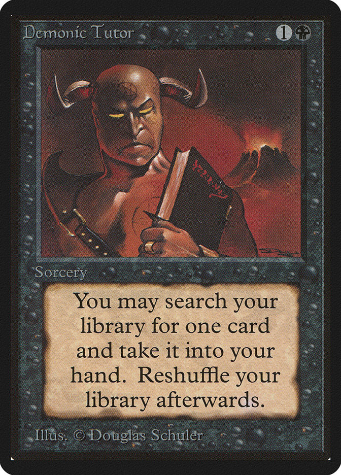 Demonic Tutor [Limited Edition Beta] | Rock City Comics