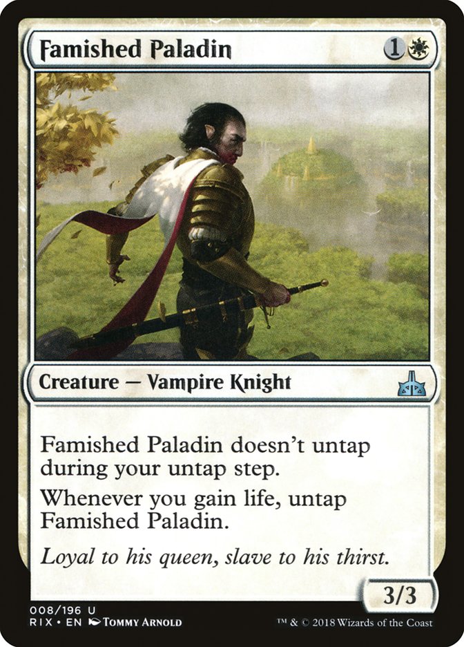 Famished Paladin [Rivals of Ixalan] | Rock City Comics