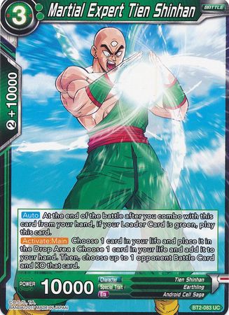 Martial Expert Tien Shinhan [BT2-083] | Rock City Comics